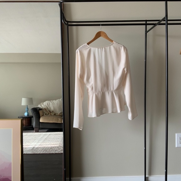 Forever 21 Deep V-Neck Blouse - Picture 2 of 3